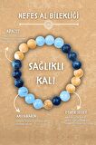 Nefes Al Doğal Taş Tılsım Bilekliği Düz 8mm (Akuamarin, Esmer Sedef, Apatit Taşı) Chi-Zen Bileklik