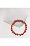 Kırmızı Jasper Taşı Bileklik-8 mm