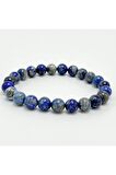 Lapis Lazuli 8mm Elastik Misinalı Doğal Taş Bileklik