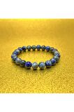 Lapis Lazuli 8mm Elastik Misinalı Doğal Taş Bileklik