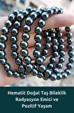 Hematit Gerçek Doğal Taş Bileklik ( Daha Gür Saçlar ) 8 Mm Aa Kalite