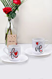 Sevgililer Gününe Özel 2li Kahve Fincanı Seti