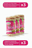 Glutensiz Karabuğday Kinoa PirinçPatlağı100Gr3Paket GlutenFree Buckwheat Quinoa RicePuffs100Gr3Pack