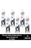 Rexona Kadın Deodorant Invisible Black White 6 x 200 ml