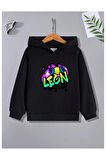 Çocuk Tasarım Brawl Stars Oyun Leon Baskılı Sweatshirt Pamuklu