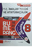 8. Sınıf Bumerang Etkinlikli T.C. İnkılap Tarihi ve Atatürkçülük / Günay Yayınları / 9786257150057