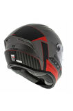 Draken S MP4 C5 Matt Red Full Face Motosiklet Kaskı + Yedek Siyah Vizör  XS