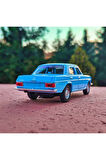 Benz W114 Koleksiyon Metal Araba 12cm Eski Araba Nostalji Mavi