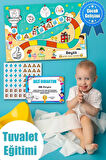 Eğlenceli Ve Eğitici Tuvalet Eğitimi Sticker Panosu 30x42cm