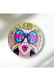 Retro Pop Art Tasarım Buton Rozet