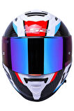 Storm 2 Racer Mavi-kırmızı Kask