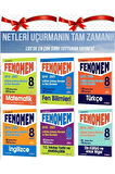 8.SINIF  FENOMEN  LGS ÇIKMIS SORULAR VE IKIZ SORULARI SETI (6 KITAP)