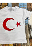 unisex çocuk türk bayrağı t-shirt/ türk bayrağı t-shirt/ay yıldızlı t-shirt