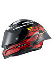X.R3R GLITCH RACER TURUNCU MAVİ KASK MTDD