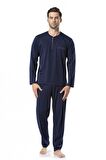 5454 2'li Lacivert Pijama Takımı