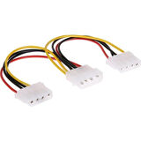 Prige 4 Pin Molex 2Lİ Power Çoklayıcı 2 Çıkış 1 Giriş Supply Kasa 2Lİ Power Kablo