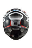 Storm 2 Racer Blue Red Motorcu Kaskı Uyumlu