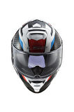 Storm 2 Racer Blue Red Motorcu Kaskı Uyumlu