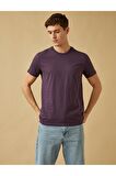 2yam12136lk Erkek T-shirt Mor