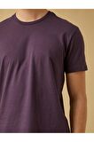 2yam12136lk Erkek T-shirt Mor