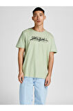 Jack & Jones Erkek Baskılı T-shirt - 12205957