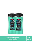 Axe Duş Jeli Aqua Bergamot Etkili 300 ml x 2 Adet