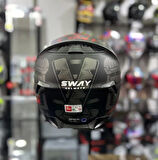 Sway 820 Full Face Aynalı Vizör Kapalı Motosiklet Kaskı M Beden Xamurai