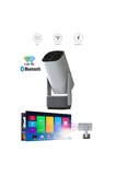 4K Destekli, Dahili Powerbank Özellikli Taşınabilir LED Projeksiyon Cihazı, Kablosuz Bağlantılı