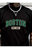 Erkek Boston Baskılı Süprem T-shirt