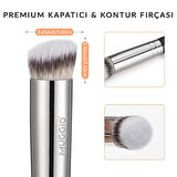 2'li Premium Fondöten ve Kapatıcı Kabuki Makyaj Fırça Seti