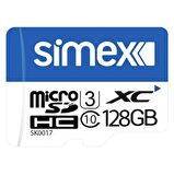 Simex Data Safety Micro SD Card 128 GB TF-Card Class 4 Sh-101
