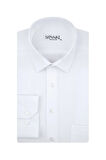 Gm2025000187 Klasik Yaka Regular Fit Armürlü Beyaz Erkek Gömlek