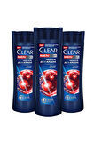 Clear Men Kepeğe Karşı Etkili Şampuan Hızlı Stil 2si 1 Arada 350 ml x 3