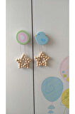 2lidekoratif Ahşap Boncuklu Yıldız Set, Kapı Duvar Mutfak Bebek Odası Süsü