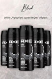 Black Erkek Deodorant Sprey 150 ml x 5 Adet