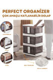 Perfect Organizer Çok Amaçlı Tekerlekli Katlanabilir Dolap ve Düzenleyici