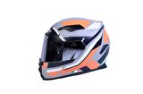 Sway 820 Full Face Aynalı Vizör Kapalı Motosiklet Kaskı L Beden Aıx Kask Turuncu 
