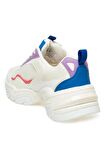 3W Joanna 3PR Beyaz Lila Kadın Kalın Taban Sneakers Ayakkabı