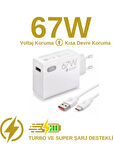 Xiaomi Redmi Note9S Uyumlu 67W Sg-51 Type-C Kablolu Turbo Ev Tipi Şarj Aleti Salise Gösterir (Orginal Subzero)