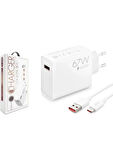 Vivo V40 Uyumlu 67W Sg-51 Type-C Kablolu Turbo Ev Tipi Şarj Aleti Salise Gösterir (Orginal Subzero)