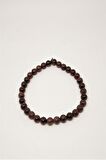 Sertifikalı 6 Mm Lal Granet Garnet Doğaltaş Bileklik