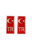 Tr Plaka Sticker (2 Adet ) / Yacıy01