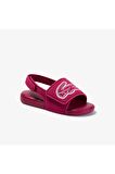 L.30 Strap 1201 Cui Çocuk Koyu Pembe - Beyaz Sandalet