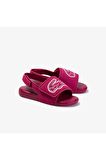 L.30 Strap 1201 Cui Çocuk Koyu Pembe - Beyaz Sandalet