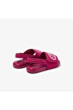 L.30 Strap 1201 Cui Çocuk Koyu Pembe - Beyaz Sandalet