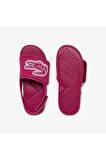 L.30 Strap 1201 Cui Çocuk Koyu Pembe - Beyaz Sandalet
