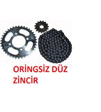 Bajaj Pulsar Ns 150 Zincir Dişli Seti Kaliteli (Oringsiz Düz Zincir)_Supermoto