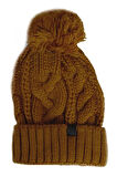 S212412 W Beanie Headwear Kahverengi Kadın Tekstil
