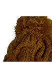 S212412 W Beanie Headwear Kahverengi Kadın Tekstil