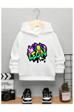 Çocuk Tasarım Brawl Stars Oyun Leon Baskılı Sweatshirt Pamuklu